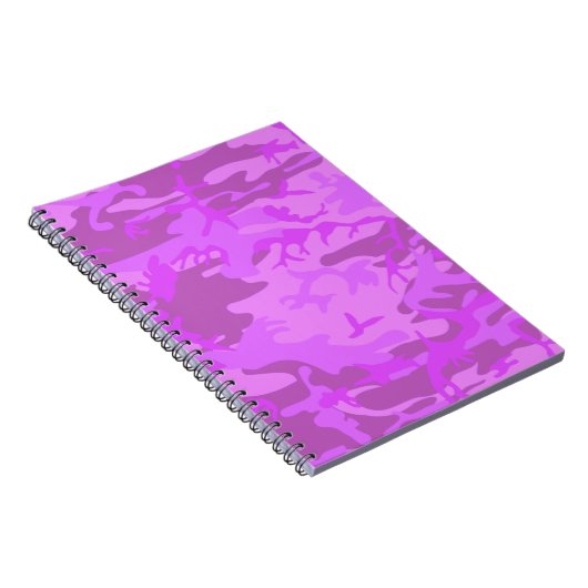 Pastel Lila Camouflage Pattern Notizblock (Rechte Seite)