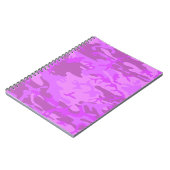 Pastel Lila Camouflage Pattern Notizblock (Linke Seite)