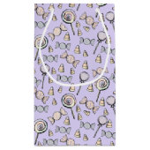 Pastel Lila Candy Theme Monogramm und Name Kleine Geschenktüte (Rückseite)