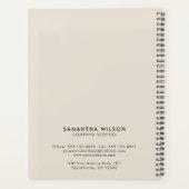 Pastel Lila Clearing Services Ernennung Planer (Rückseite)