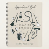 Pastel Lila Clearing Services Ernennung Planer (Vorderseite)