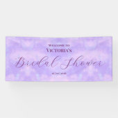 Pastel Lila Clouds Lilac Brautparty Banner (Horizontal)