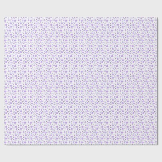 Pastel lila Daisies Geschenkpapier (Flach)