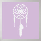 Pastel Lila Dream Catcher Poster (Vorne)