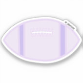 Pastel Lila Football Aufkleber (Vorderseite)
