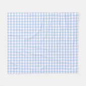 Pastel Lila Gingham Fleecedecke (Vorderseite (Horizontal))