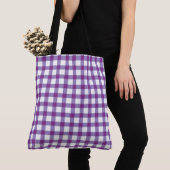 Pastel Lila Gingham Karo Pattern Tasche (Von Nahem)