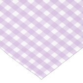 Pastel Lila Gingham Pattern Mittelgroßer Tischläufer (Ecke)