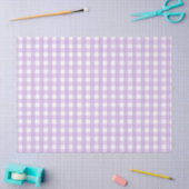 Pastel Lila Gingham Pattern Seidenpapier (Basteln)