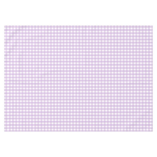 Pastel Lila Gingham Pattern Tischdecke (Vorderseite (Horizontal))