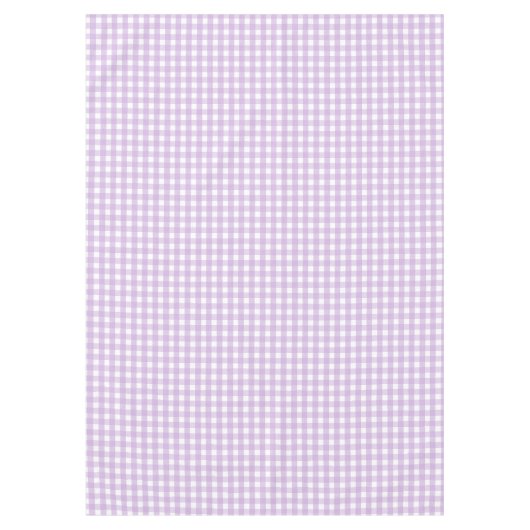 Pastel Lila Gingham Pattern Tischdecke (Vorderseite)