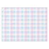 Pastel Lila Gingham Pattern Tischdecke (Vorderseite (Horizontal))