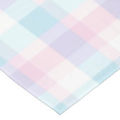 Pastel Lila Gingham Pattern Tischdecke (Schrägansicht)