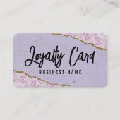 Pastel Lila Glitzer mit Schmetterlingen Treuekarte (Vorderseite)