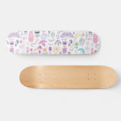 Pastel Lila Hexe Designer Skateboard Deck (Horizontal)