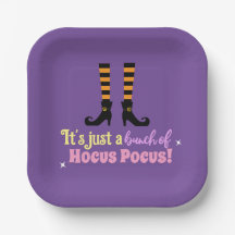 Pastel Lila Hocus Pocus Halloween Witz Leg