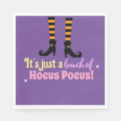 Pastel Lila Hocus Pocus Halloween Witz Leg Serviette (Vorderseite)