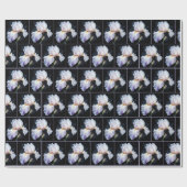 Pastel Lila Iris Blossom Geschenkpapier (Flach)