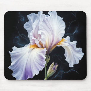Pastel Lila Iris Blossom Mousepad