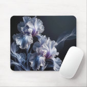Pastel Lila Iris Blossom Mousepad (Mit Mouse)