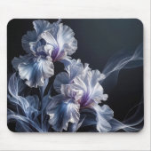 Pastel Lila Iris Blossom Mousepad (Vorne)