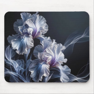 Pastel Lila Iris Blossom Mousepad