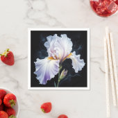 Pastel Lila Iris Blossom Serviette (Beispiel)