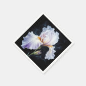 Pastel Lila Iris Blossom Serviette (Ecke)