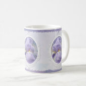 Pastel Lila Iris Tasse Muttertag (VorderseiteRechts)