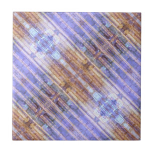 Pastel Lila Lavender Gold Abstrakt Art Muster Fliese