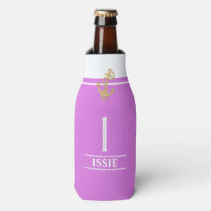 Pastel Lila Mit Monogramm Flasche Cooler Flaschenkühler