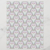 Pastel Lila Oracle Owl Pattern (Rückseite)