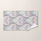 Pastel Lila Oracle Owl Pattern Badhandtuch Set (Handtuch)