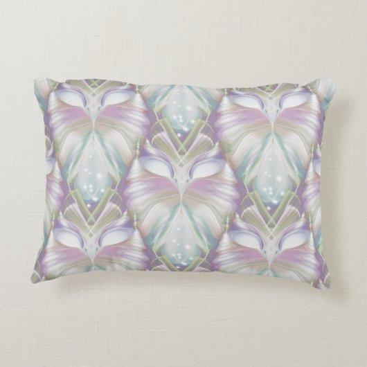 Pastel Lila Oracle Owl Pattern Dekokissen (Rückseite)