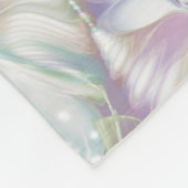 Pastel Lila Oracle Owl Pattern Fleecedecke (Ecke)