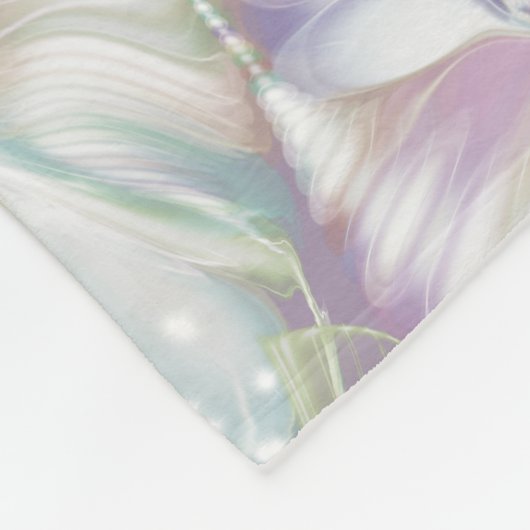 Pastel Lila Oracle Owl Pattern Fleecedecke (Ecke)