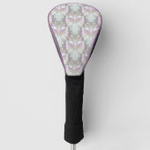 Pastel Lila Oracle Owl Pattern Golf Headcover (Vorderseite)