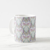 Pastel Lila Oracle Owl Pattern Kaffeetasse (Vorderseite Links)