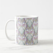 Pastel Lila Oracle Owl Pattern Kaffeetasse (Links)