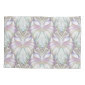 Pastel Lila Oracle Owl Pattern Kissenbezug (Rückseite-Links)