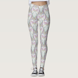 Pastel Lila Oracle Owl Pattern Leggings