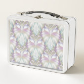 Pastel Lila Oracle Owl Pattern Metall Brotdose (Vorderseite)