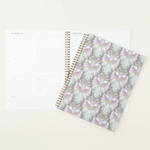 Pastel Lila Oracle Owl Pattern Planer