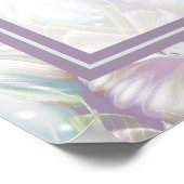 Pastel Lila Oracle Owl Pattern Poster (Ecke)