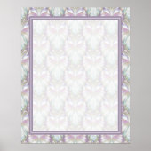 Pastel Lila Oracle Owl Pattern Poster (Vorne)