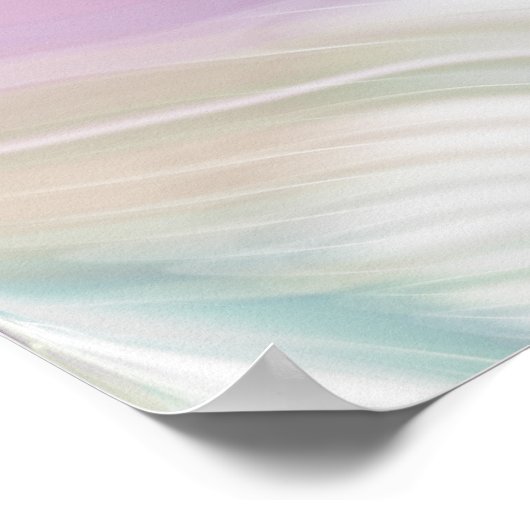 Pastel Lila Oracle Owl Pattern Poster (Ecke)