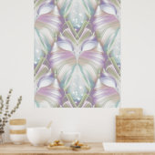 Pastel Lila Oracle Owl Pattern Poster (Küche)