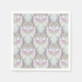 Pastel Lila Oracle Owl Pattern Serviette (Vorderseite)