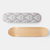 Pastel Lila Oracle Owl Pattern Skateboard (Horizontal)