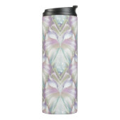 Pastel Lila Oracle Owl Pattern Thermosbecher (Nach links gedreht)
